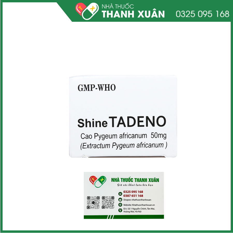 ShineTadeno 50mg trị rối loạn đường tiểu